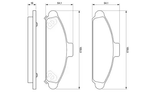 накладки BOSCH 0 986 424 330