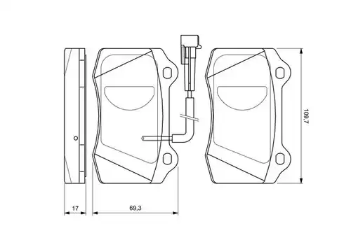 накладки BOSCH 0 986 424 579