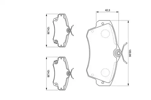 накладки BOSCH 0 986 424 586