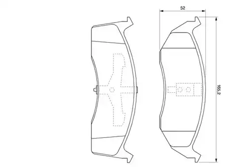 накладки BOSCH 0 986 424 587