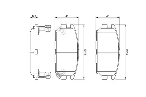 накладки BOSCH 0 986 424 686