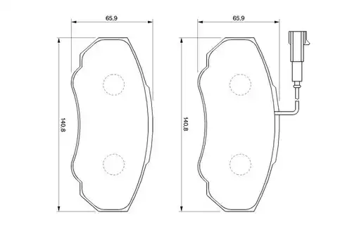 накладки BOSCH 0 986 424 703