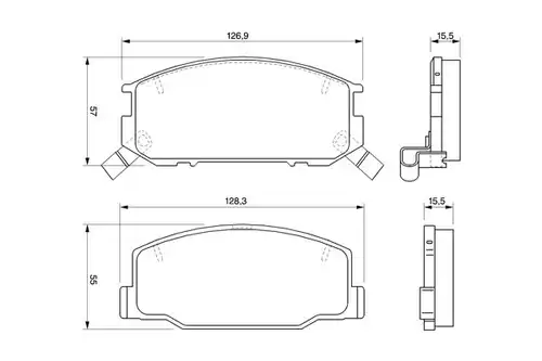 накладки BOSCH 0 986 424 724