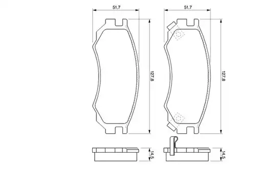 накладки BOSCH 0 986 424 733