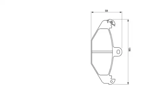 накладки BOSCH 0 986 424 763
