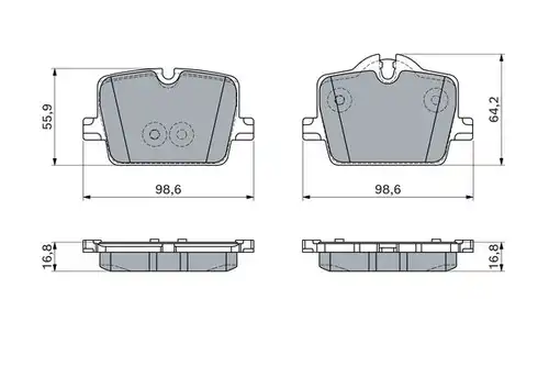 накладки BOSCH 0 986 460 056