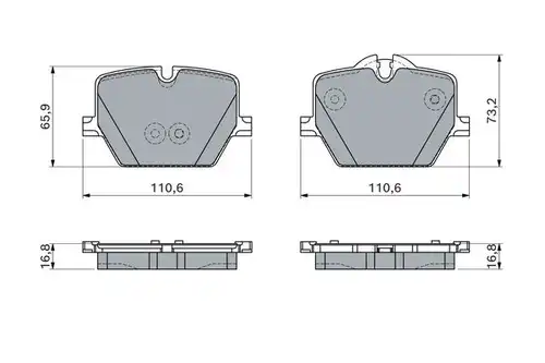 накладки BOSCH 0 986 460 057
