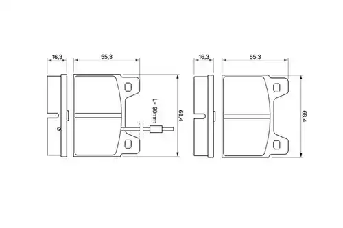накладки BOSCH 0 986 462 532