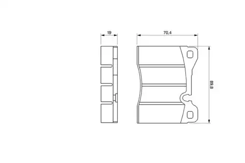 накладки BOSCH 0 986 464 372