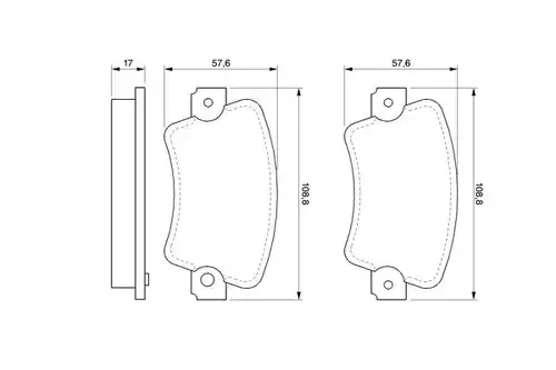 накладки BOSCH 0 986 464 881