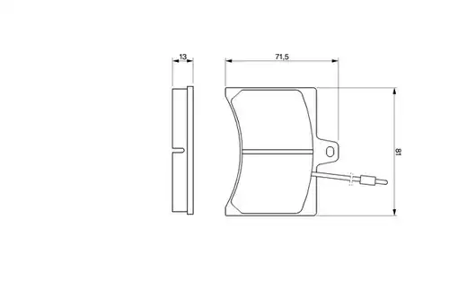 накладки BOSCH 0 986 465 941