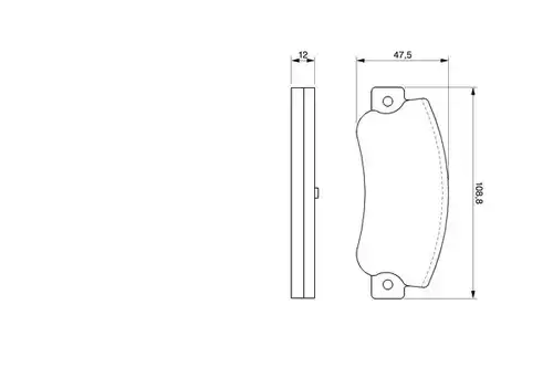 накладки BOSCH 0 986 468 411