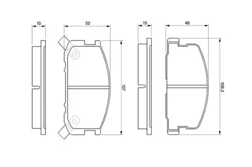 накладки BOSCH 0 986 468 670