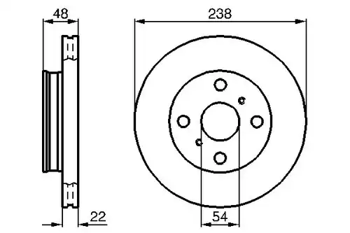 спирачен диск BOSCH 0 986 478 857