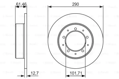 спирачен диск BOSCH 0 986 479 631