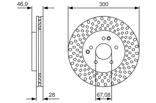 спирачен диск BOSCH 0 986 479 D05