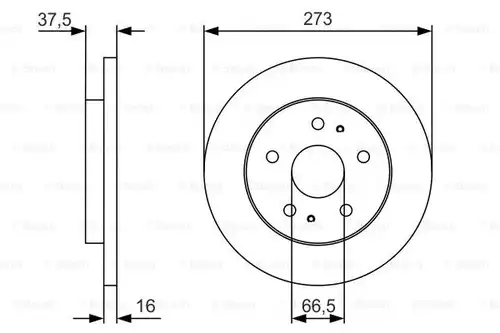 спирачен диск BOSCH 0 986 479 R02