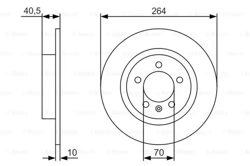 спирачен диск BOSCH 0 986 479 S88