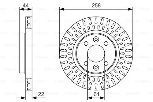 спирачен диск BOSCH 0 986 479 U50