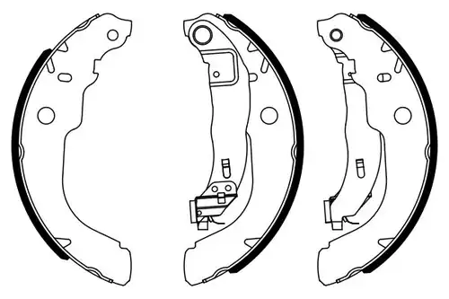 комплект спирачна челюст BOSCH 0 986 487 960