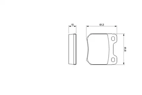 накладки BOSCH 0 986 490 510