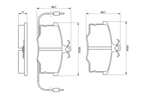 накладки BOSCH 0 986 490 930