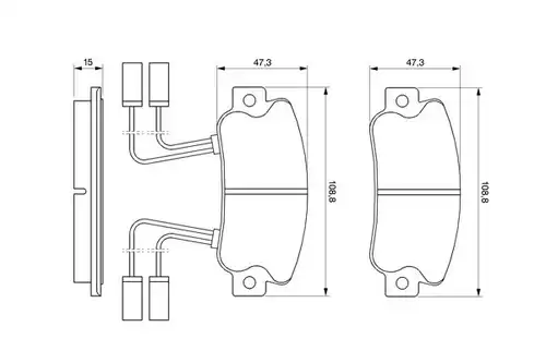 накладки BOSCH 0 986 491 330
