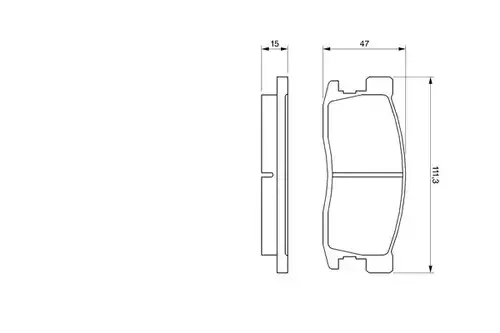 накладки BOSCH 0 986 493 670