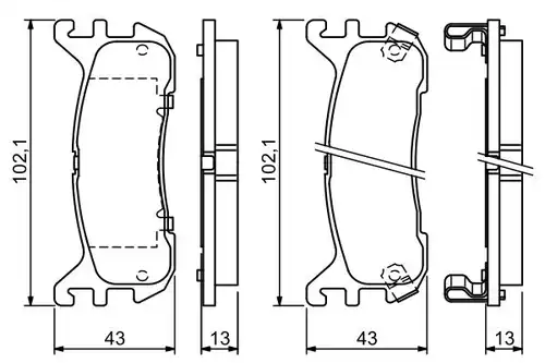 накладки BOSCH 0 986 494 341