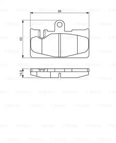 накладки BOSCH 0 986 495 139
