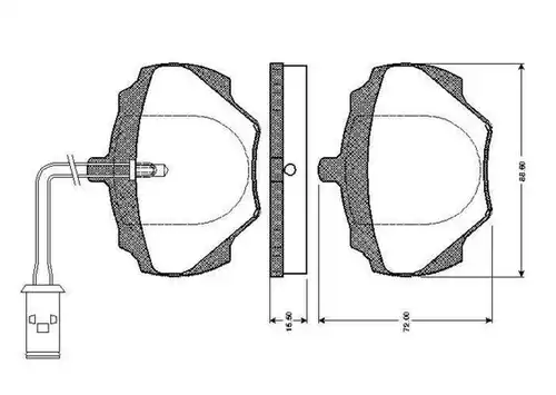 накладки BOSCH 0 986 TB2 114