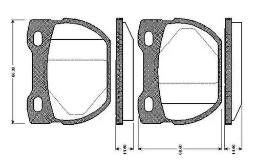 накладки BOSCH 0 986 TB2 280