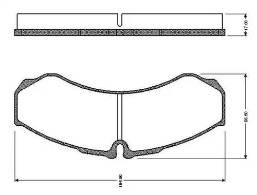 накладки BOSCH 0 986 TB2 325