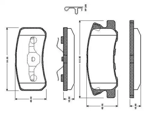 накладки BOSCH 0 986 TB2 385
