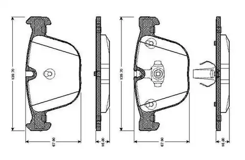 накладки BOSCH 0 986 TB2 422