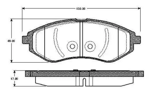 накладки BOSCH 0 986 TB2 447