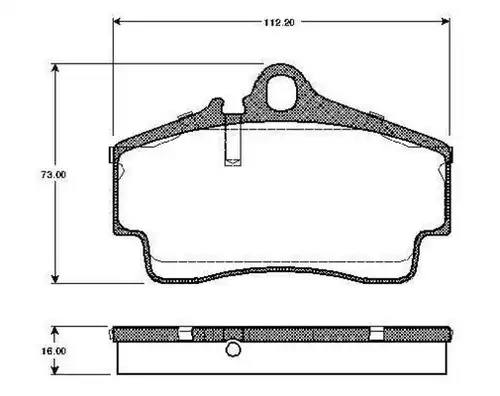 накладки BOSCH 0 986 TB2 765