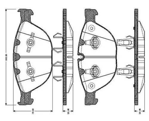 накладки BOSCH 0 986 TB2 847