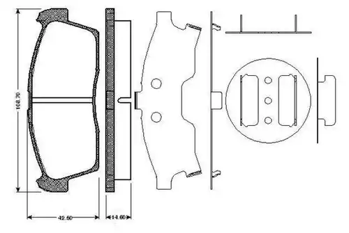 накладки BOSCH 0 986 TB2 930