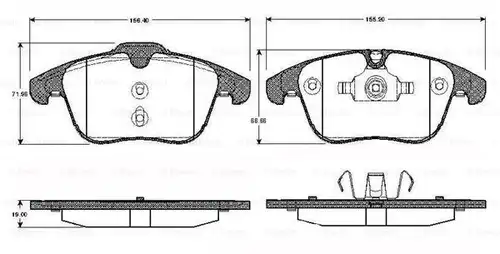 накладки BOSCH 0 986 TB2 939