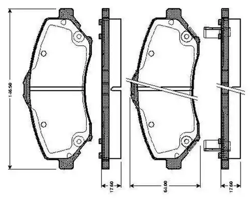 накладки BOSCH 0 986 TB3 007