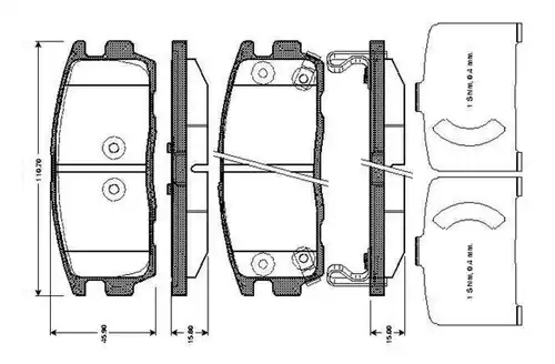 накладки BOSCH 0 986 TB3 008