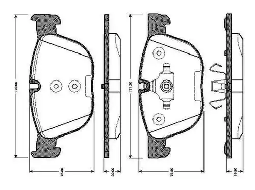 накладки BOSCH 0 986 TB3 035