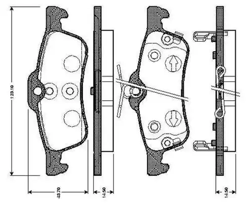 накладки BOSCH 0 986 TB3 073