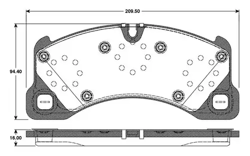 накладки BOSCH 0 986 TB3 087