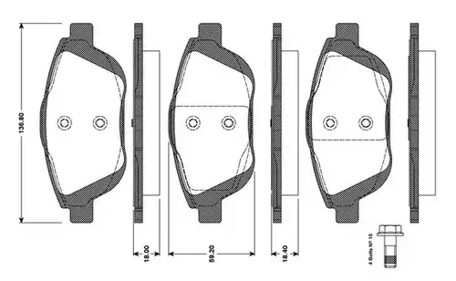 накладки BOSCH 0 986 TB3 094