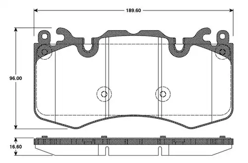 накладки BOSCH 0 986 TB3 110
