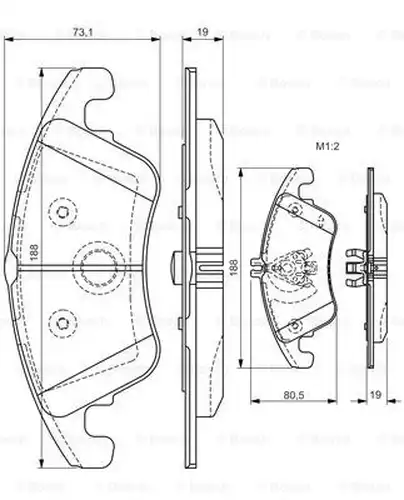 накладки BOSCH 0 986 TB3 152