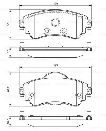 накладки BOSCH 0 986 TB3 153