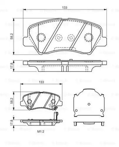 накладки BOSCH 0 986 TB3 160